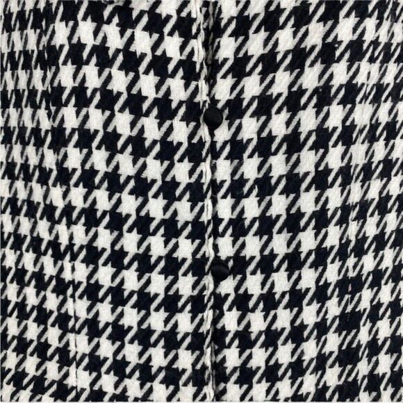 Metrostyle Black & White Houndstooth Cropped Jacket Sz 12 - Picture 5 of 12